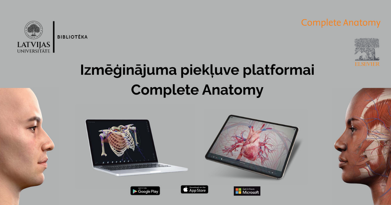 Izmēģinājums platformai Complete Anatomy