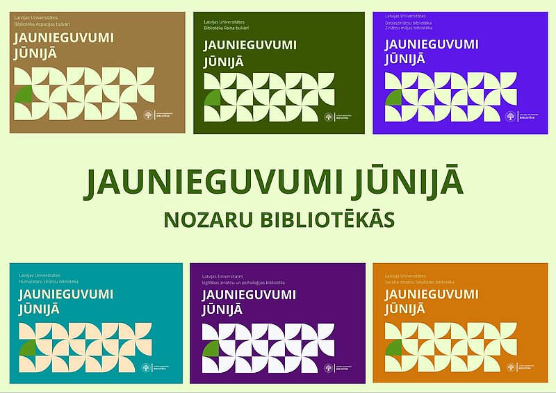 Bibliotēkas jaunieguvumi jūnijā