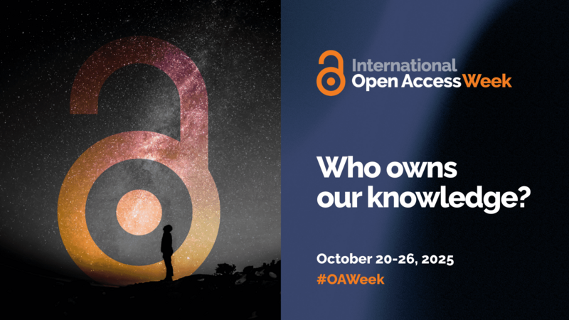 International Open Access Week will take place from October 20 to 26
