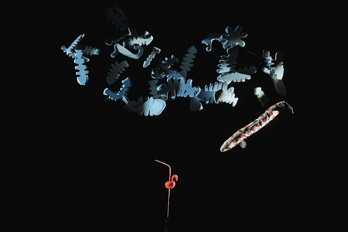 Aina no Latvijas Leļļu teātra izrādes “Lasis Stasis”. Foto: Matīss Markovskis.