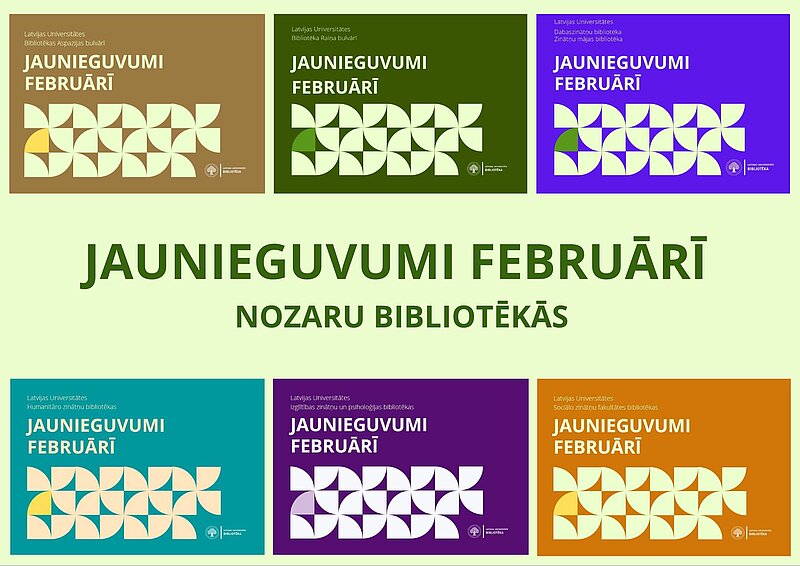 Bibliotēkas jaunieguvumi februārī