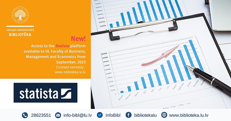 From September, 2023, UL Faculty of Business, Management and Economics has been granted access to the Statista platform