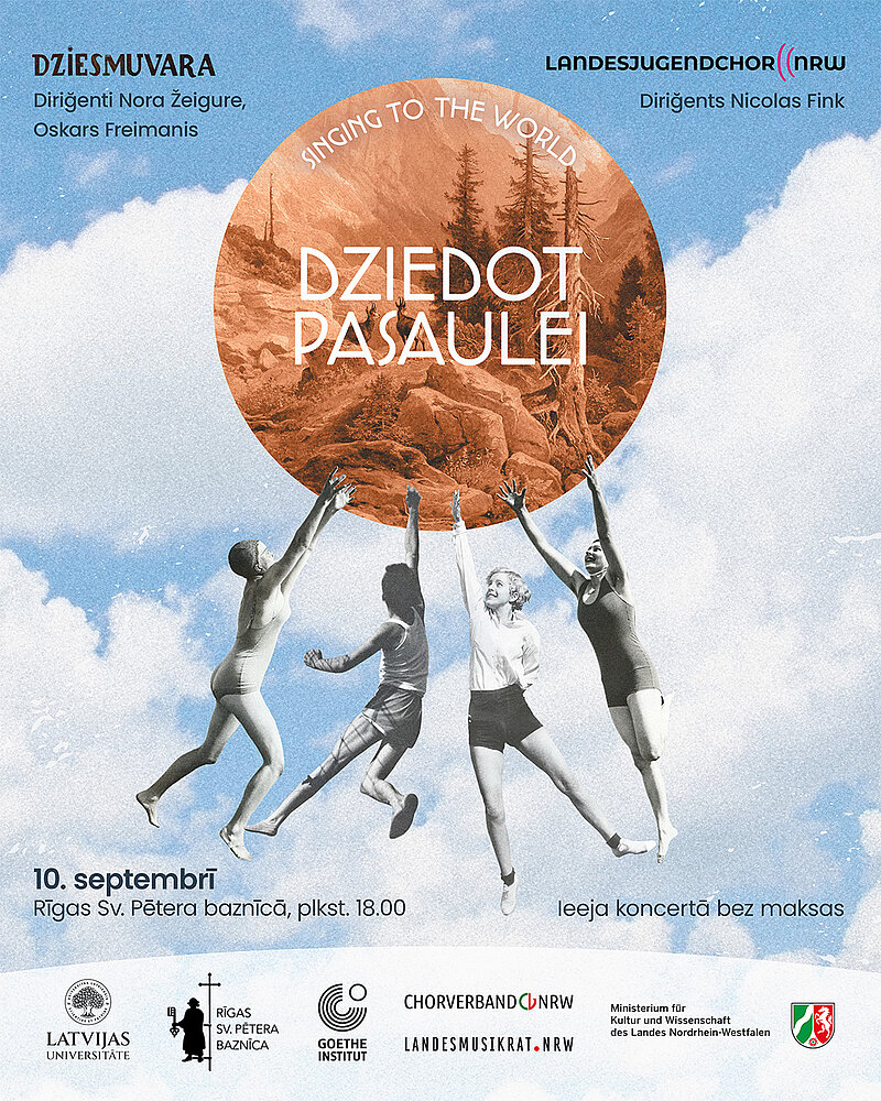 Koncerts "Dziedot pasaulei": "Dziesmuvara" tiekas ar Landesjugendchor NRW