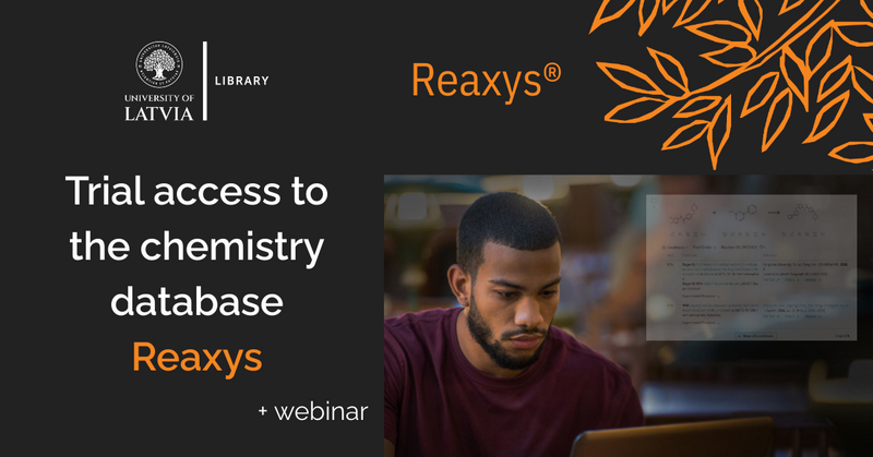 Trial access to Reaxys chemistry database