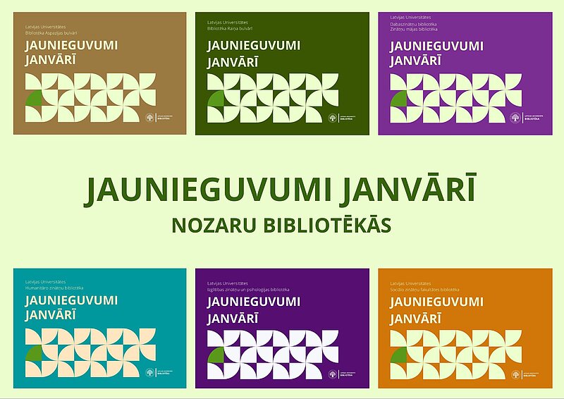 Bibliotēkas jaunieguvumi janvārī