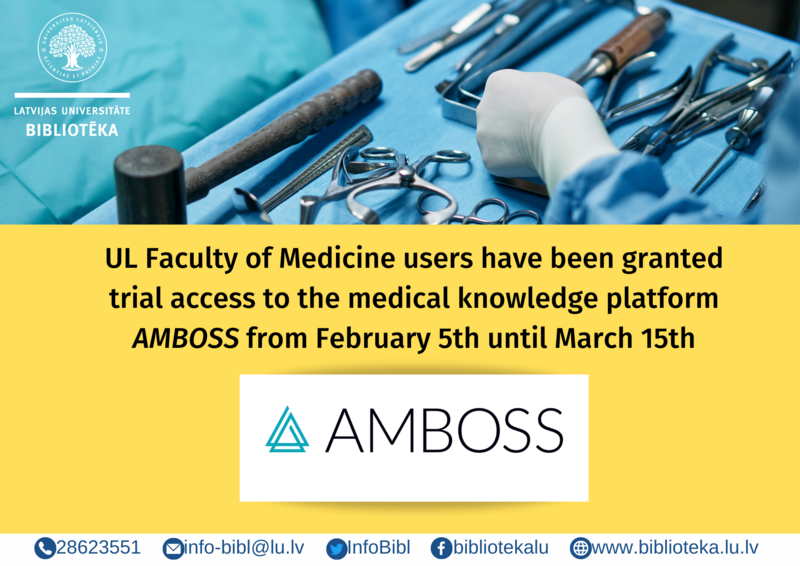 UL Faculty of Medicine users have been granted trial access to the AMBOSS medical knowledge platform