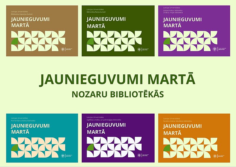 Bibliotēkas jaunieguvumi martā