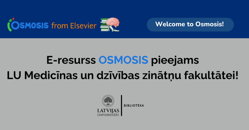 LU MDZF pieejams jauns e-resurss – OSMOSIS