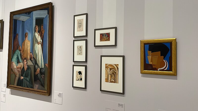 Niklāvs Strunke's graphic works from the collection of the University of Latvia Library are on display at the exhibition "The Light of Italy: from Fattori to Morandi"