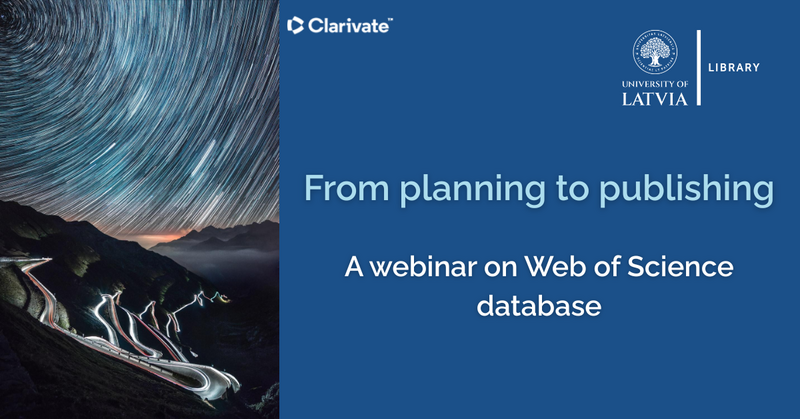 From planning to publishing – leveraging Web of Science