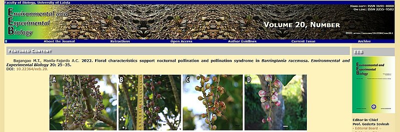 (Environmental and Experimental Biology, http://eeb.lu.lv/EEB/current/)