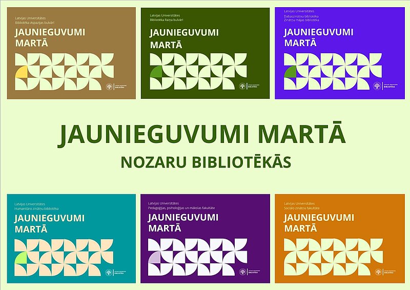 Bibliotēkas jaunieguvumi martā