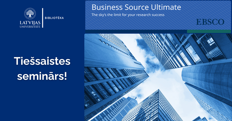 Online seminar on the pilot EBSCO Business Source Ultimate database