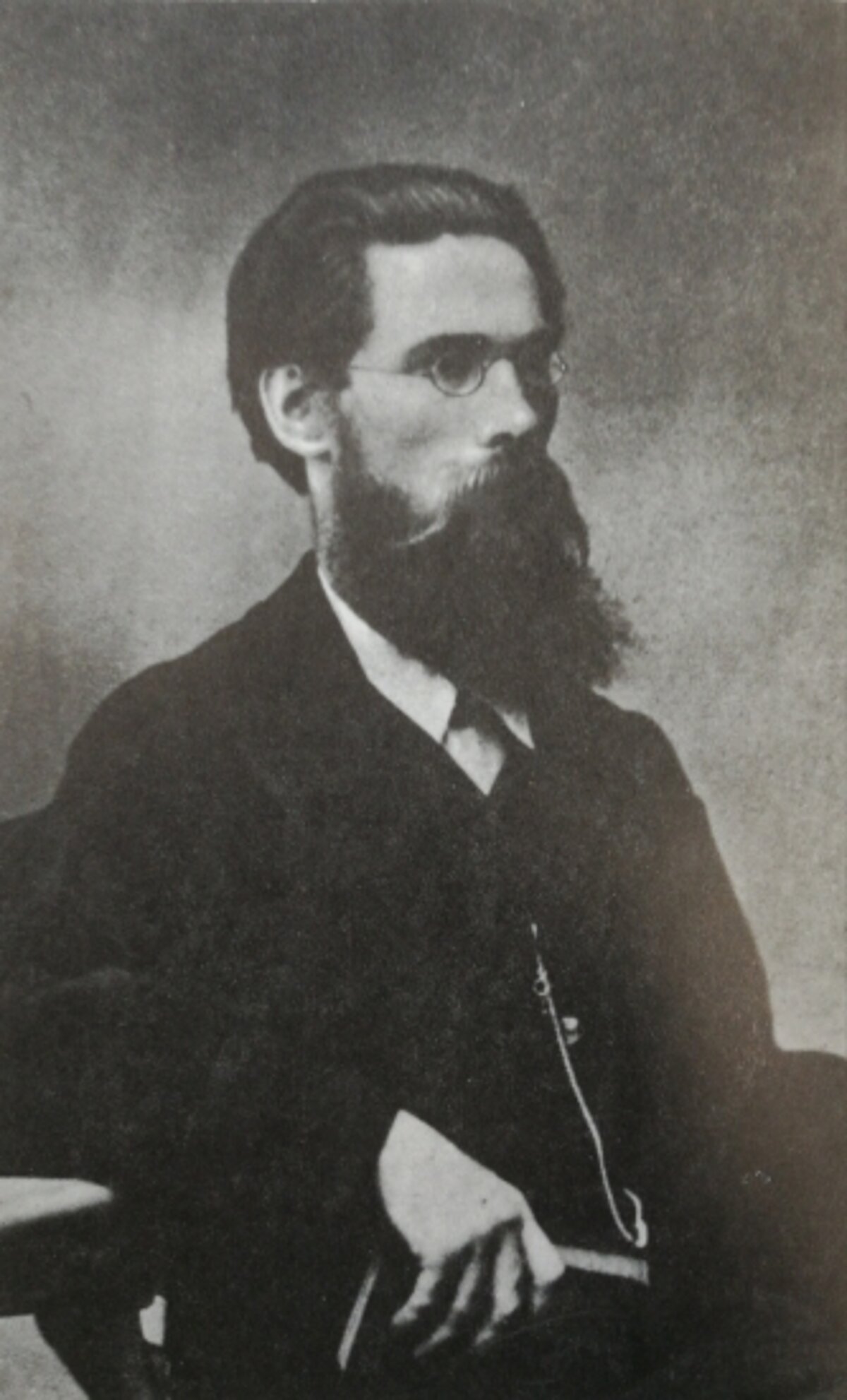 Krišjānis Barons 30 gadu vecumā Avots: Krišjānis Barons. Sast. Kārlis Arājs. Rīga: Zinātne, 1985, 56. lpp.