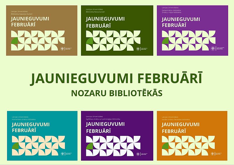 Bibliotēkas jaunieguvumi februārī