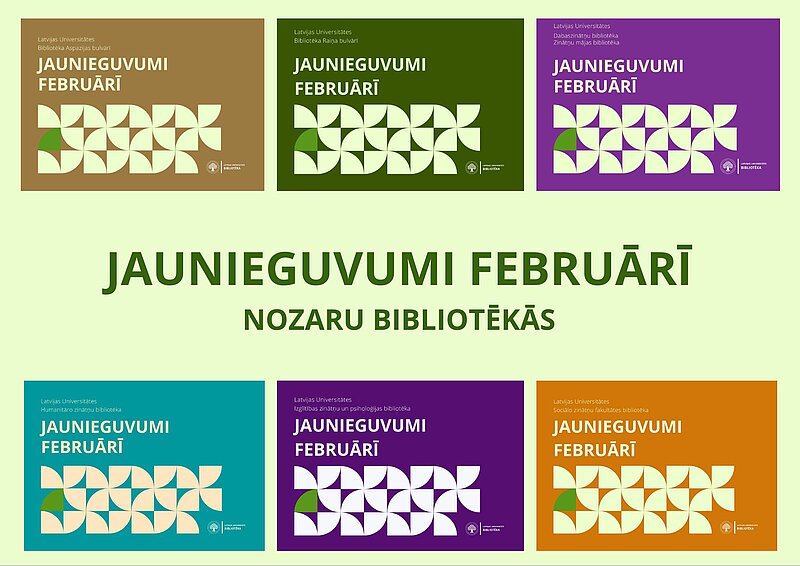 Bibliotēkas jaunieguvumi februārī