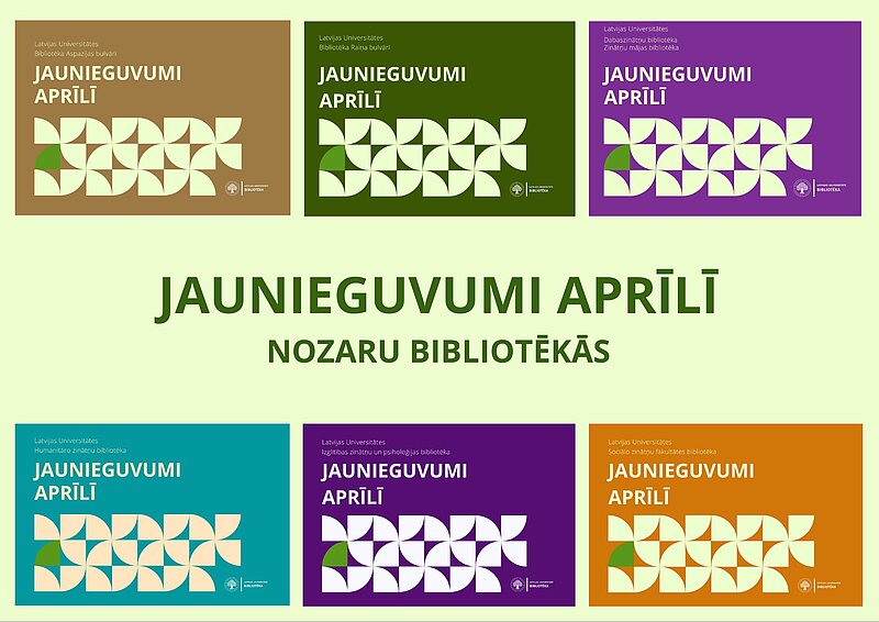 Bibliotēkas jaunieguvumi aprīlī