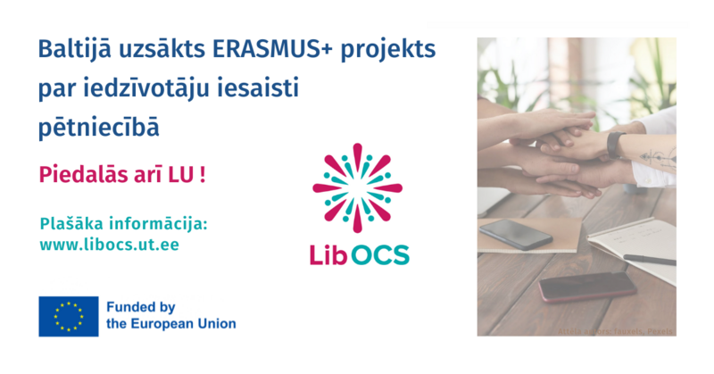 LU Bibliotēka uzsākusi darbu starptautiskā Erasmus+ projektā par sabiedrības iesaisti pētniecībā