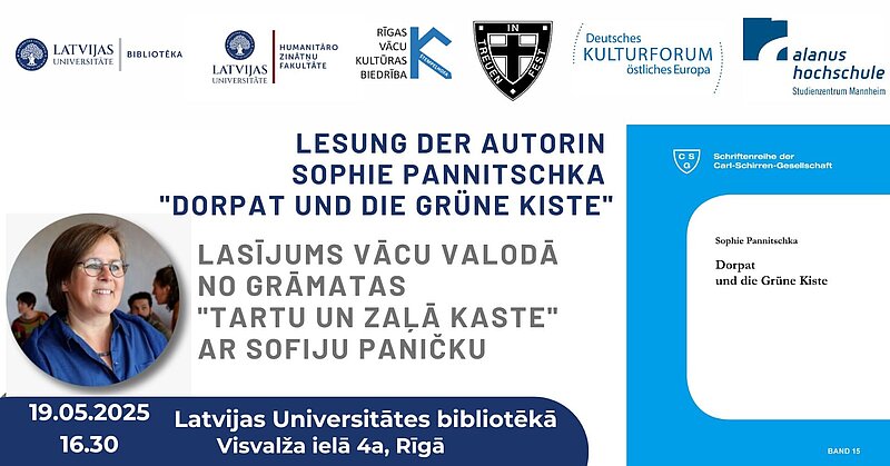 Ar lasījumu LU bibliotēkā uzstāsies vācbaltiešu autore Sofija Panička